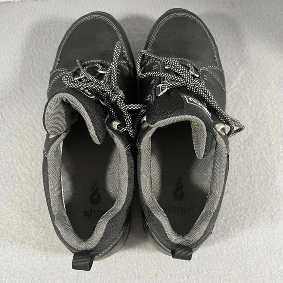 Ahnu Black montara ll Leather Waterproof Vibram Sole Hiking Trail Shoes Women 7 - Picture 6 of 12